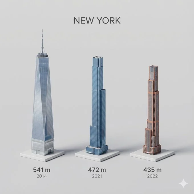 ChatGPT Image Prompt - Miniature 3D cartoon city tallest buildings Pixar